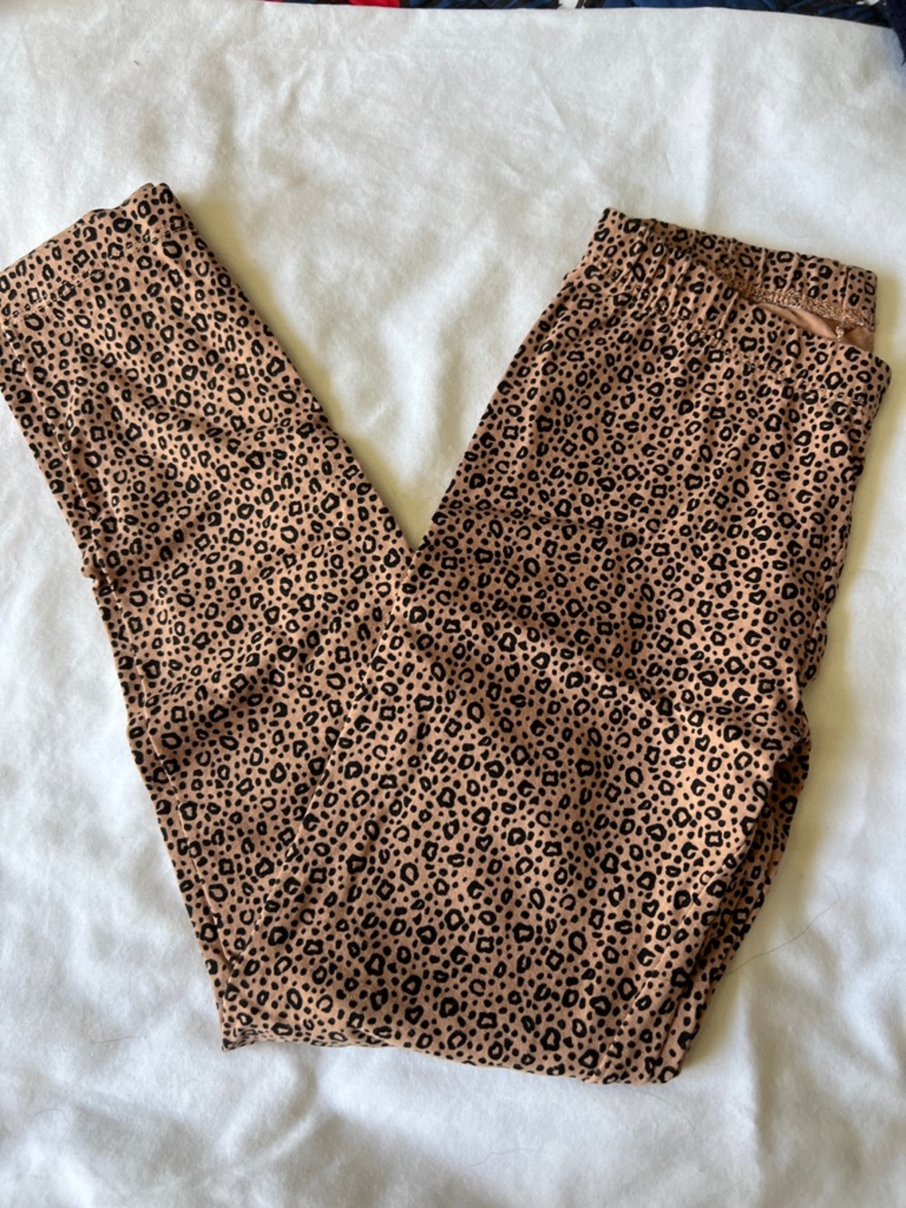 Cat & Jack Girls' Tan and Black Leopard Print Leggings